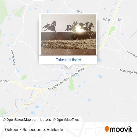 Mapa Oakbank Racecourse