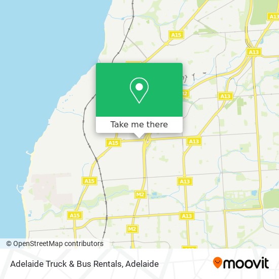 Adelaide Truck & Bus Rentals map