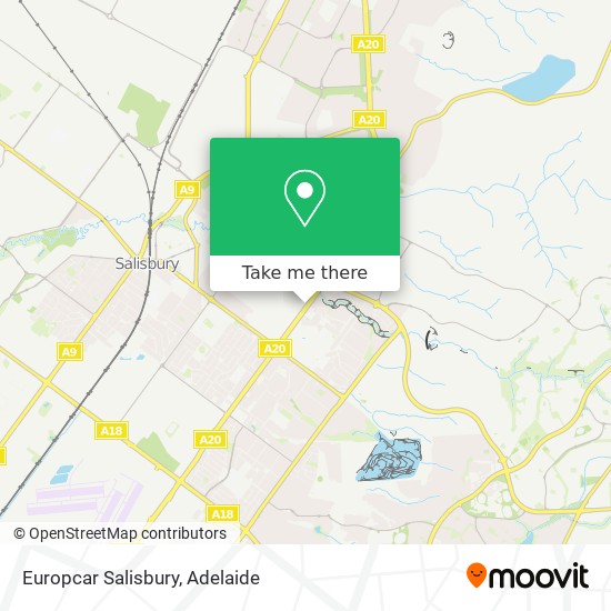 Mapa Europcar Salisbury