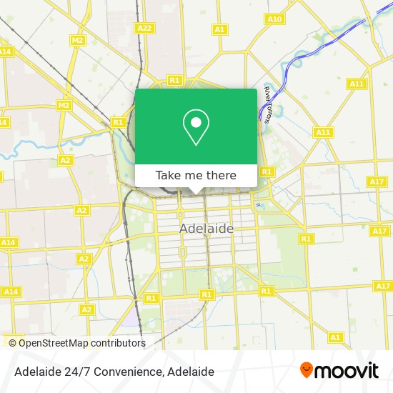 Mapa Adelaide 24/7 Convenience