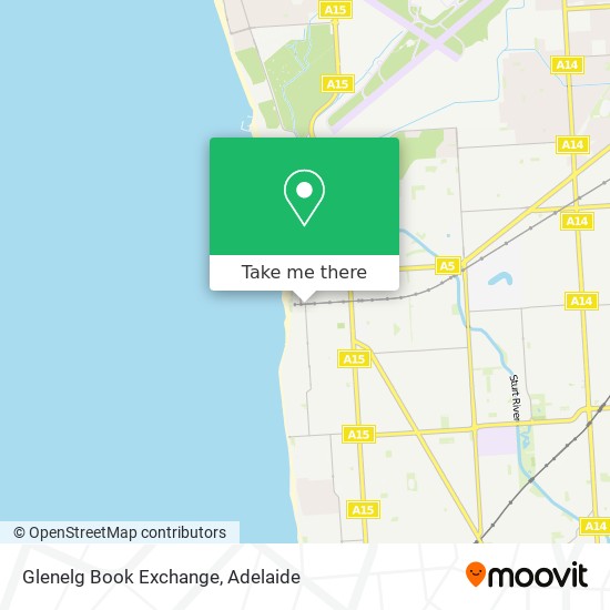 Mapa Glenelg Book Exchange