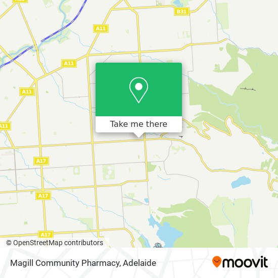 Mapa Magill Community Pharmacy