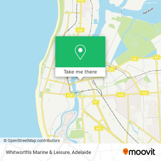 Mapa Whitworth's Marine & Leisure