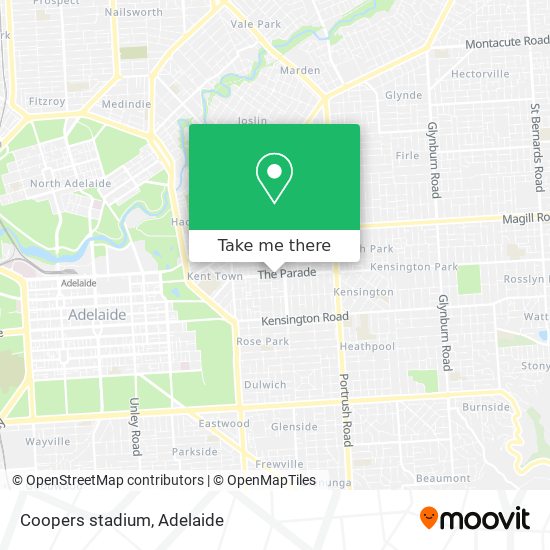 Coopers stadium map