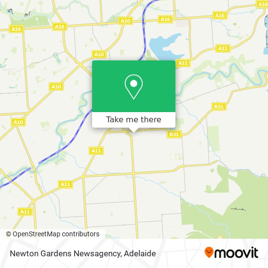 Mapa Newton Gardens Newsagency