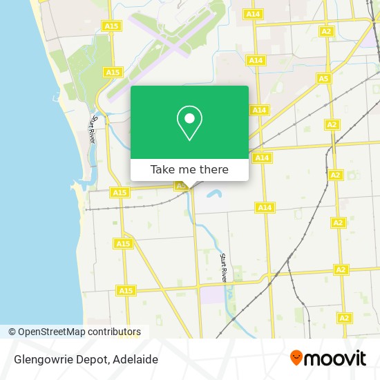 Mapa Glengowrie Depot