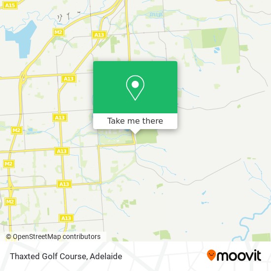 Thaxted Golf Course map
