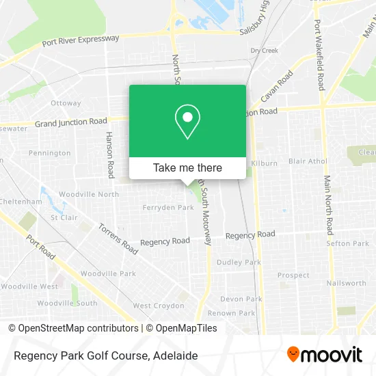 Mapa Regency Park Golf Course