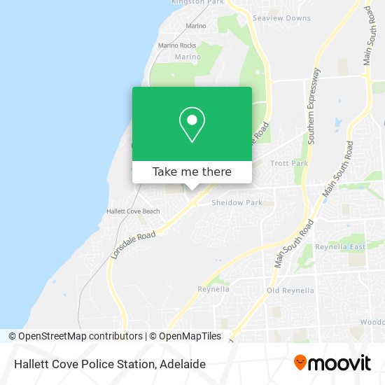 Hallett Cove Police Station map