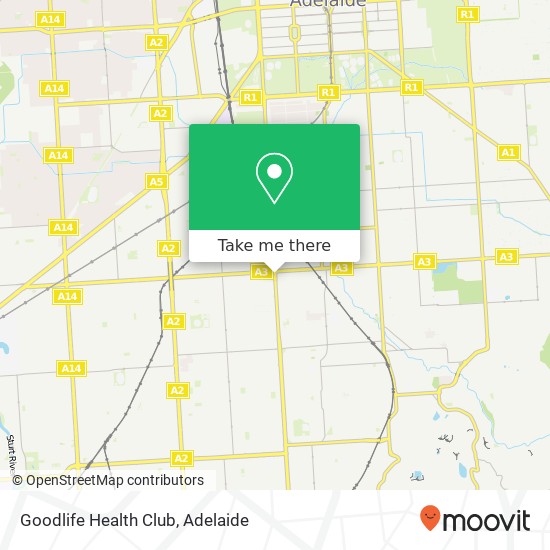 Mapa Goodlife Health Club