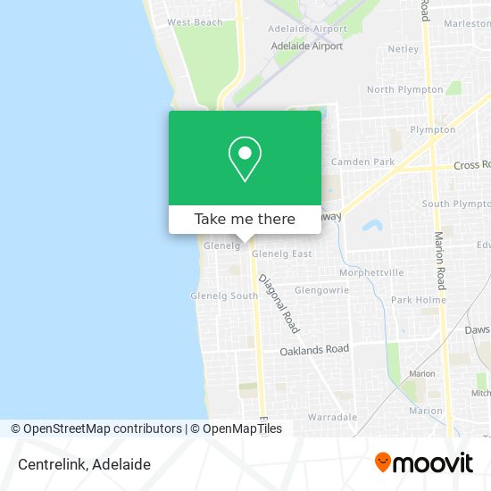 Centrelink map