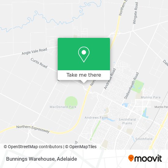 Bunnings Warehouse map