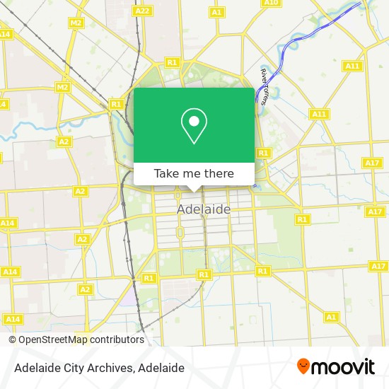 Adelaide City Archives map