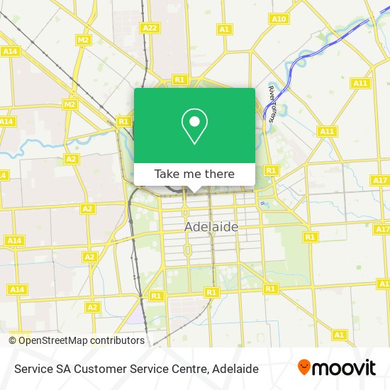 Service SA Customer Service Centre map