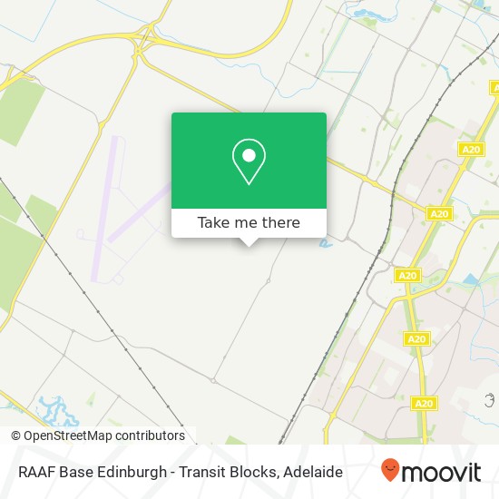 Mapa RAAF Base Edinburgh - Transit Blocks