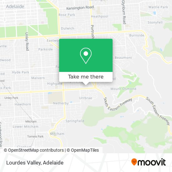 Lourdes Valley map