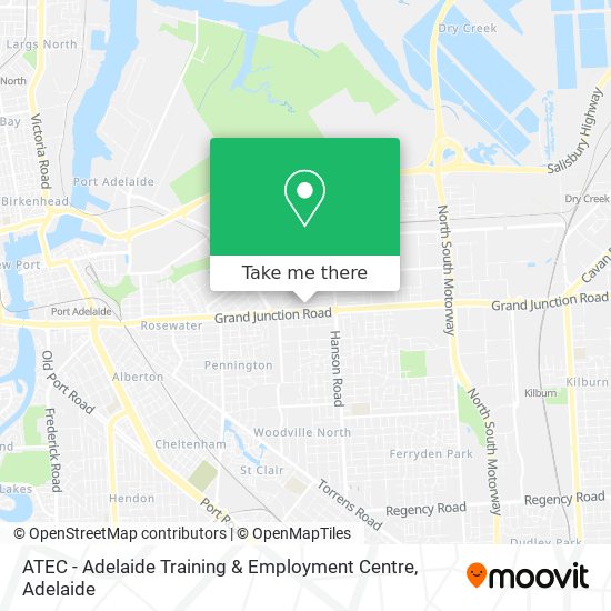 Mapa ATEC - Adelaide Training & Employment Centre