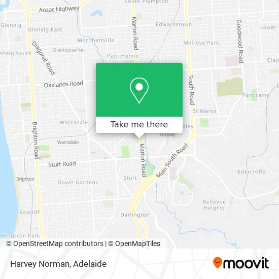 Harvey Norman map