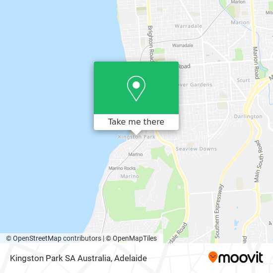 Mapa Kingston Park SA Australia