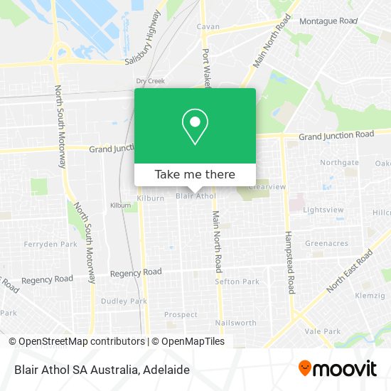 Blair Athol SA Australia map