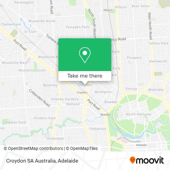 Croydon SA Australia map