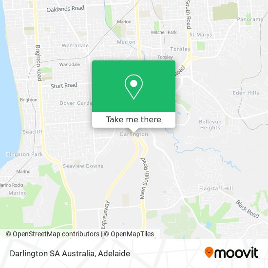 Darlington SA Australia map