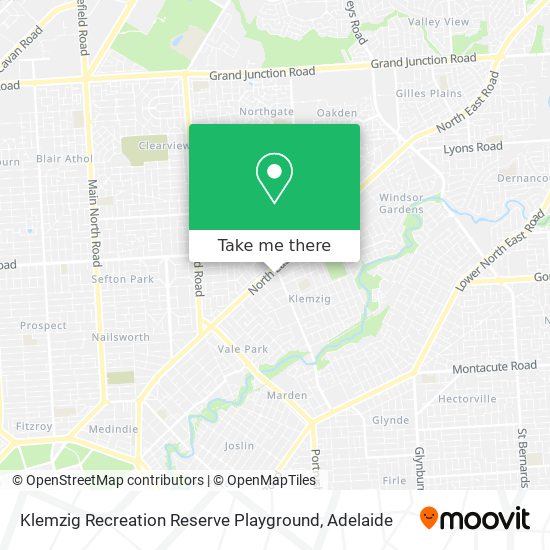 Mapa Klemzig Recreation Reserve Playground