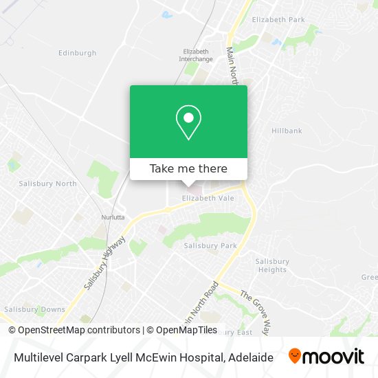 Mapa Multilevel Carpark Lyell McEwin Hospital