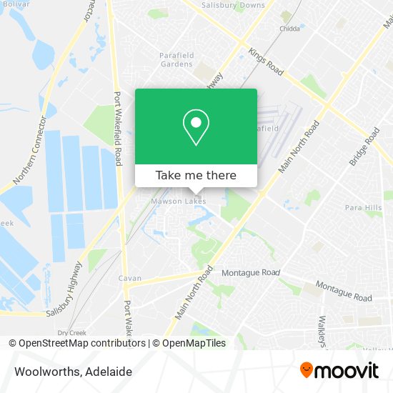 Mapa Woolworths