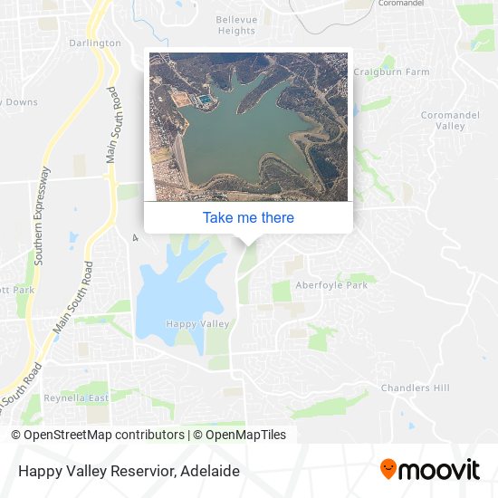 Happy Valley Reservior map