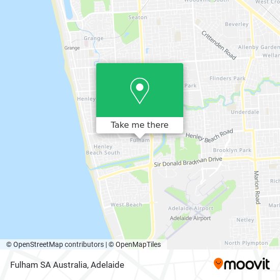 Mapa Fulham SA Australia