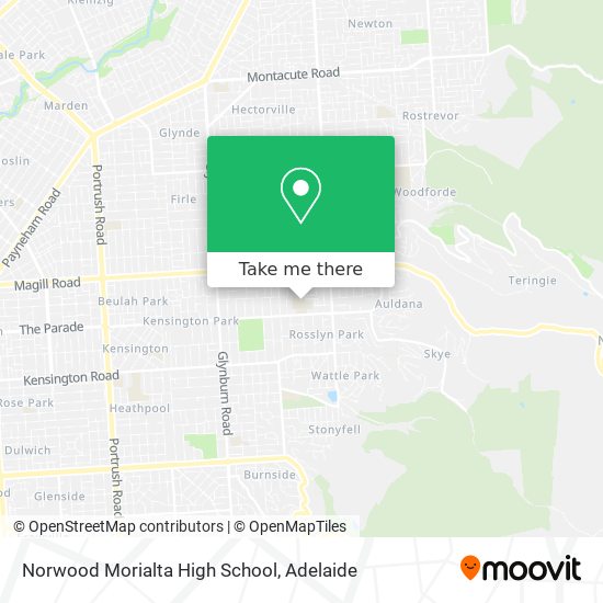 Mapa Norwood Morialta High School