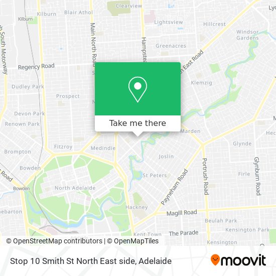 Stop 10 Smith St North East side map