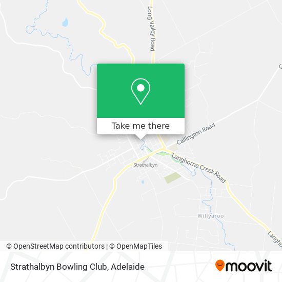 Strathalbyn Bowling Club map
