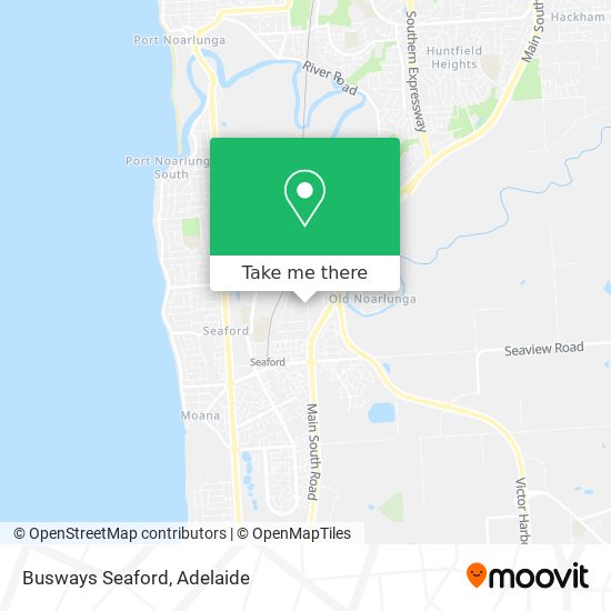 Mapa Busways Seaford