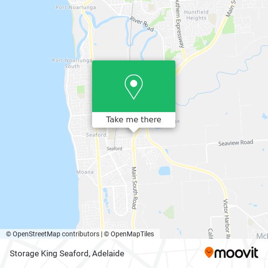 Mapa Storage King Seaford