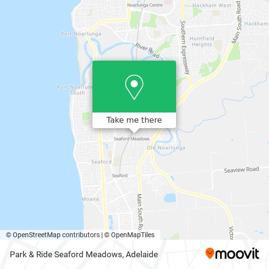 Mapa Park & Ride Seaford Meadows