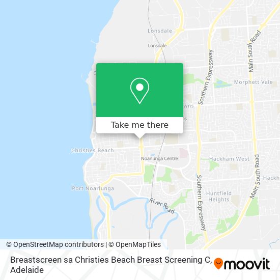 Mapa Breastscreen sa Christies Beach Breast Screening C