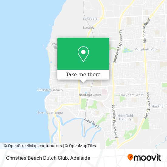 Christies Beach Dutch Club map