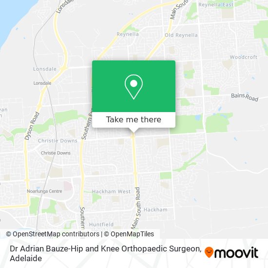 Dr Adrian Bauze-Hip and Knee Orthopaedic Surgeon map