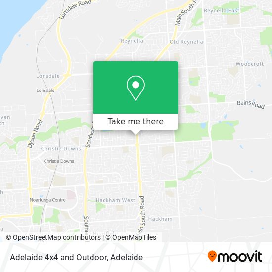 Adelaide 4x4 and Outdoor map