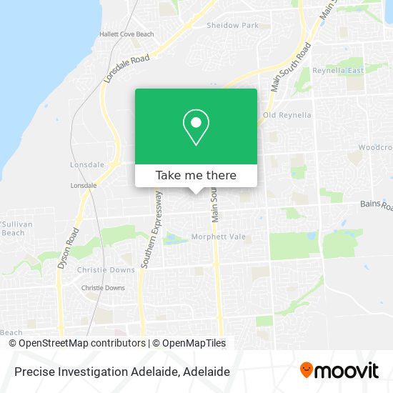 Precise Investigation Adelaide map