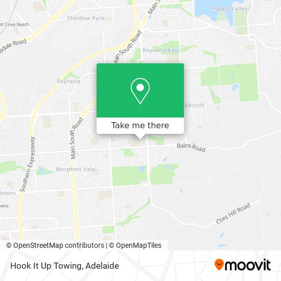 Hook It Up Towing map