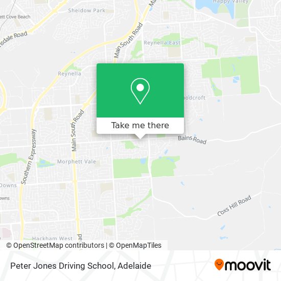 Peter Jones Driving School map