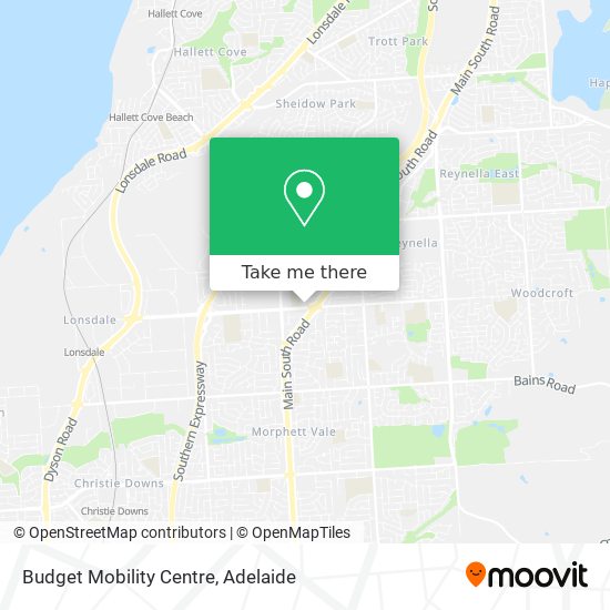 Budget Mobility Centre map