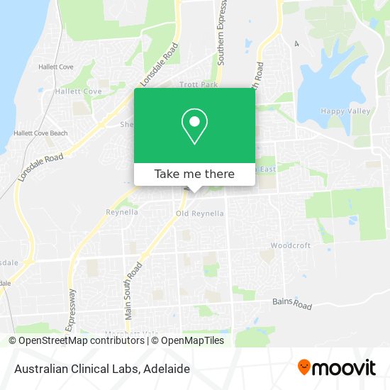 Australian Clinical Labs map