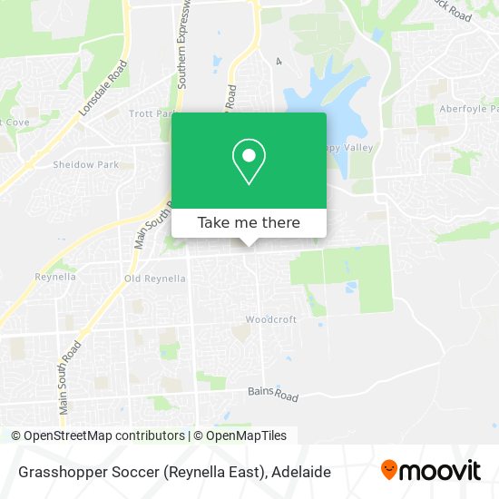 Mapa Grasshopper Soccer (Reynella East)