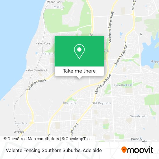 Mapa Valente Fencing Southern Suburbs