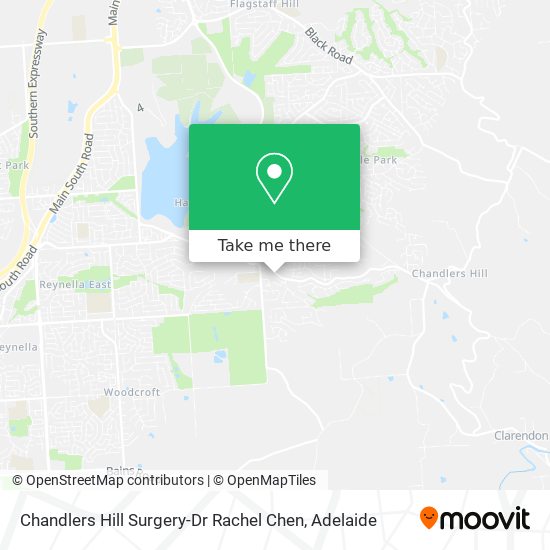 Chandlers Hill Surgery-Dr Rachel Chen map