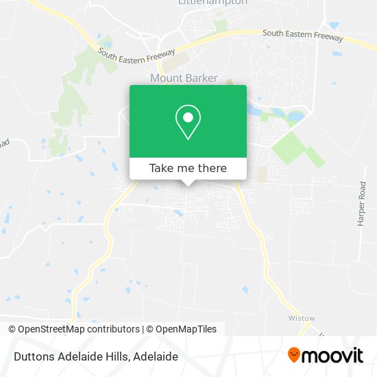 Mapa Duttons Adelaide Hills